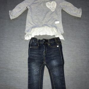 7 For All Man Kind Toddler Outfit - Worn once